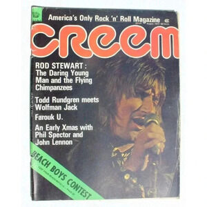 VTG Creem Magazine August 1972 Rod Stewart Faces Todd Rundgren Wolfman Jack